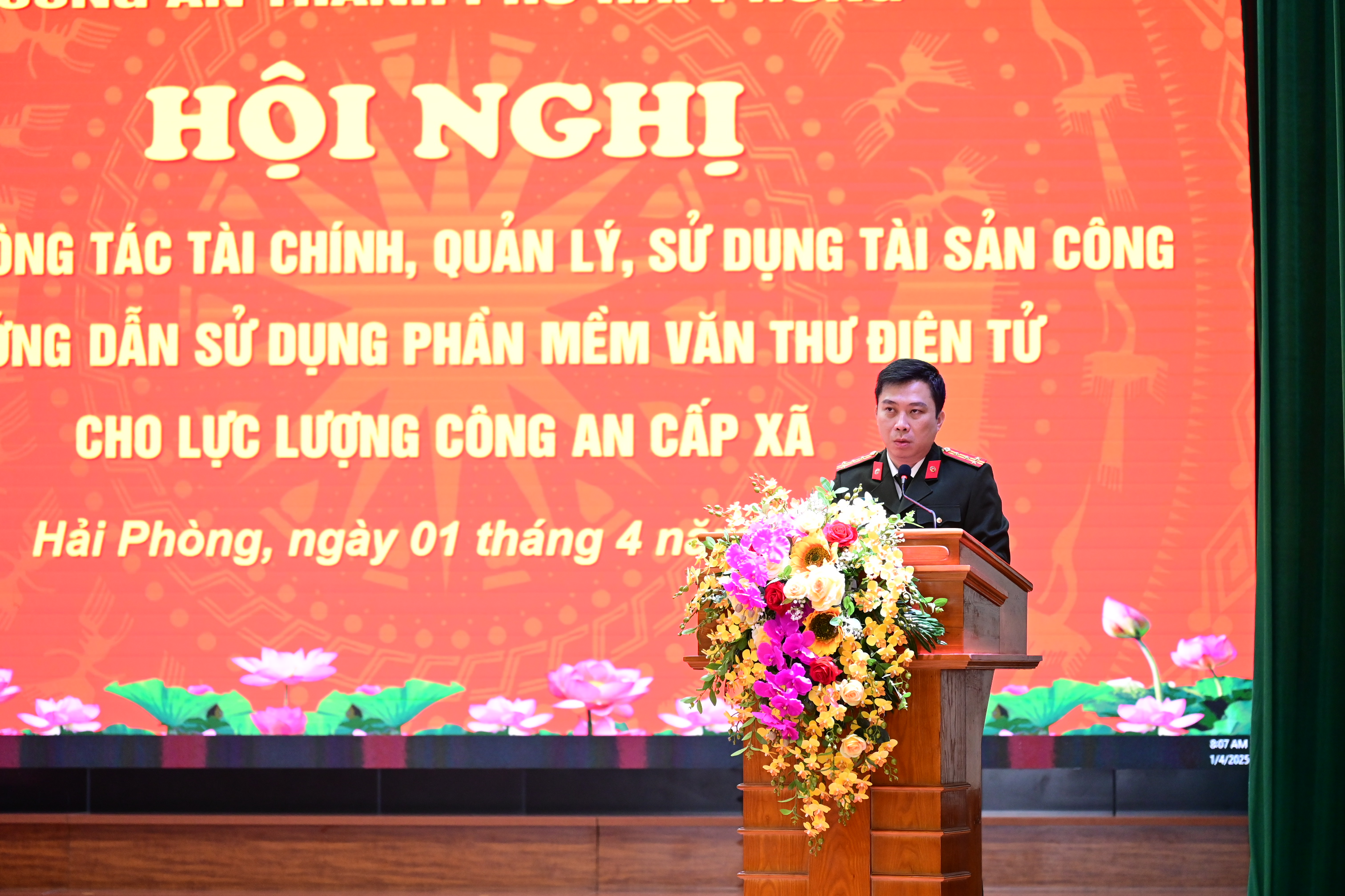 Tập huấn công tác tài chính, sử dụng tài sản công, phần mềm văn thư điện tử cho Công an cấp xã